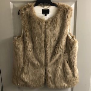 Banana Republic Faux Fur Vest - OBO